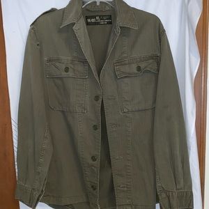 Green army jacket